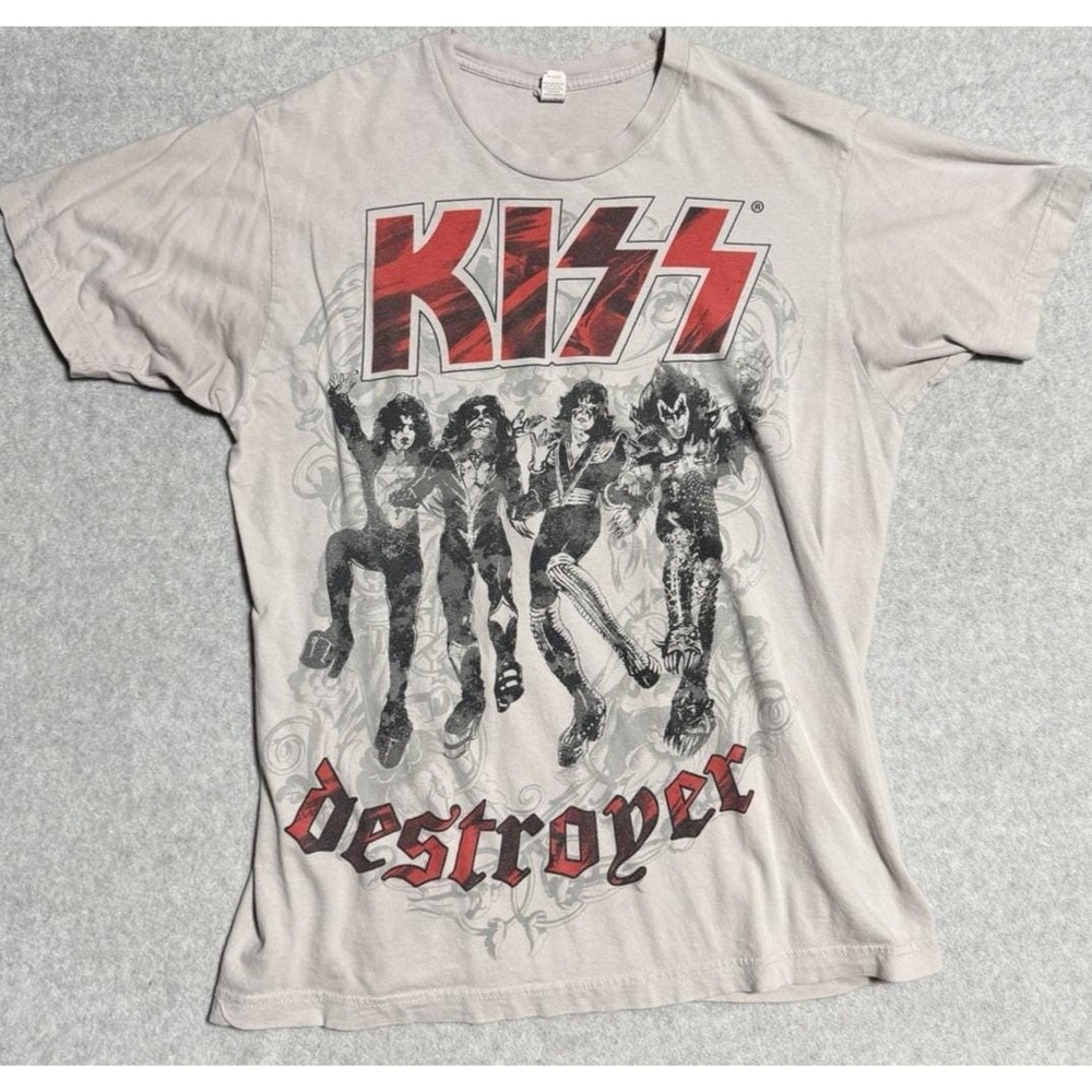 2006 Y2K KISS Destroyer 30th Anniv Affliction Style MMA Shirt L Tultex